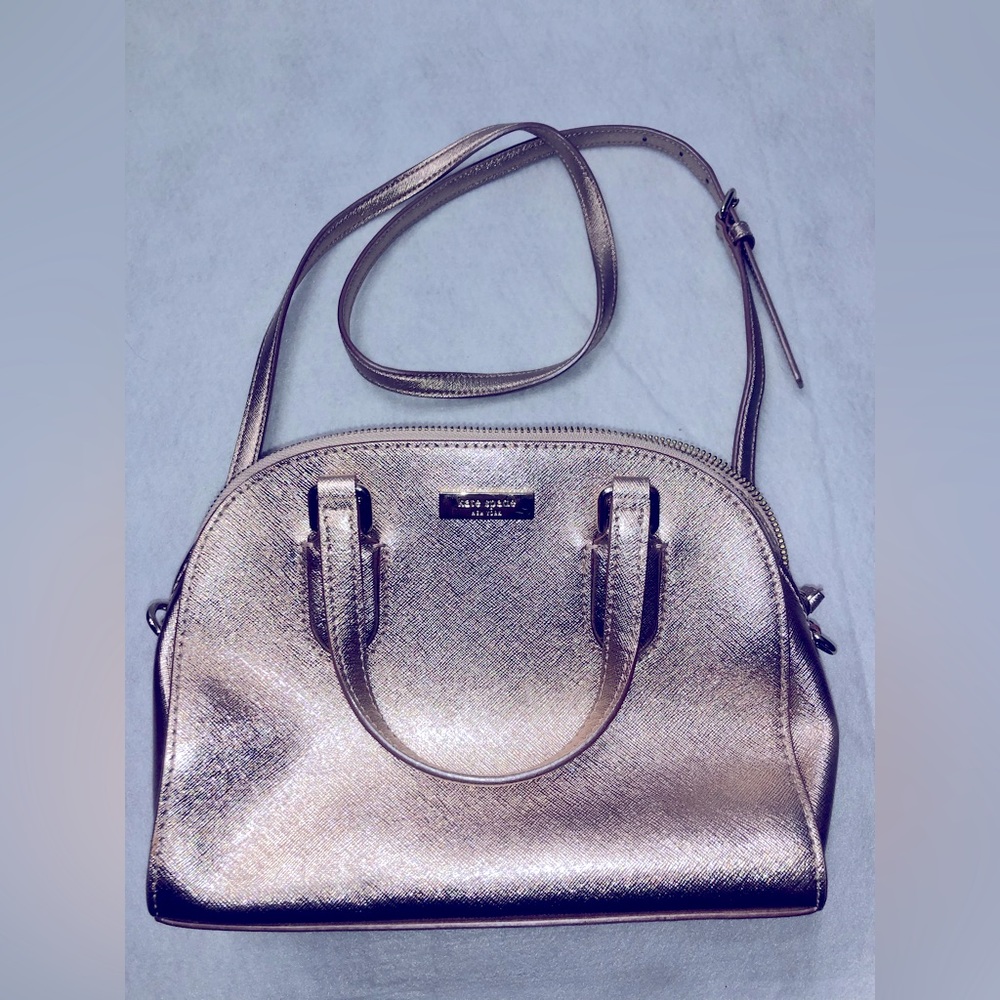 Kate Spade Rose Gold Mini Reiley Purse